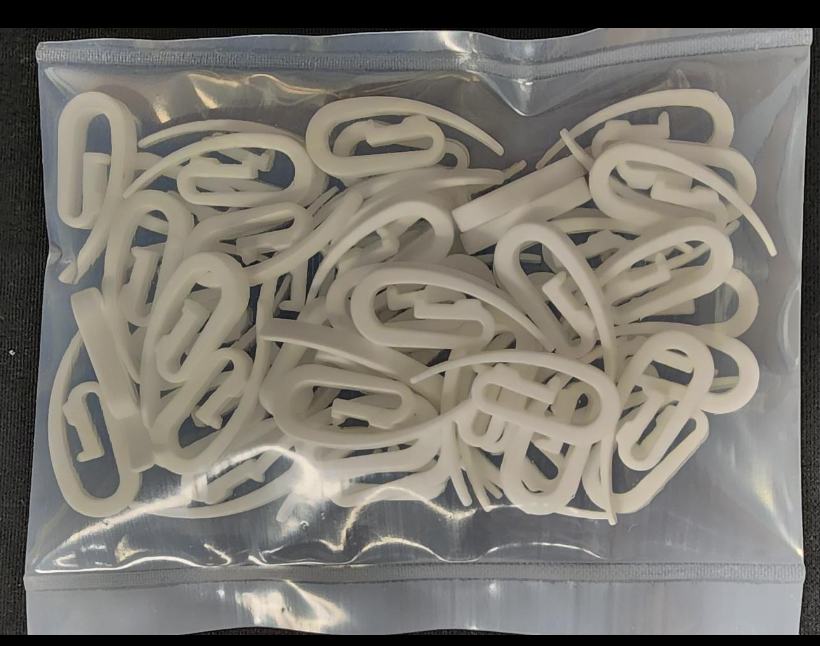Nylon Curtain Gather Hooks Pack of 50