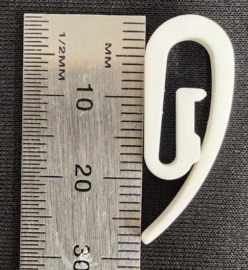 Nylon Curtain Gather Hooks Pack of 50